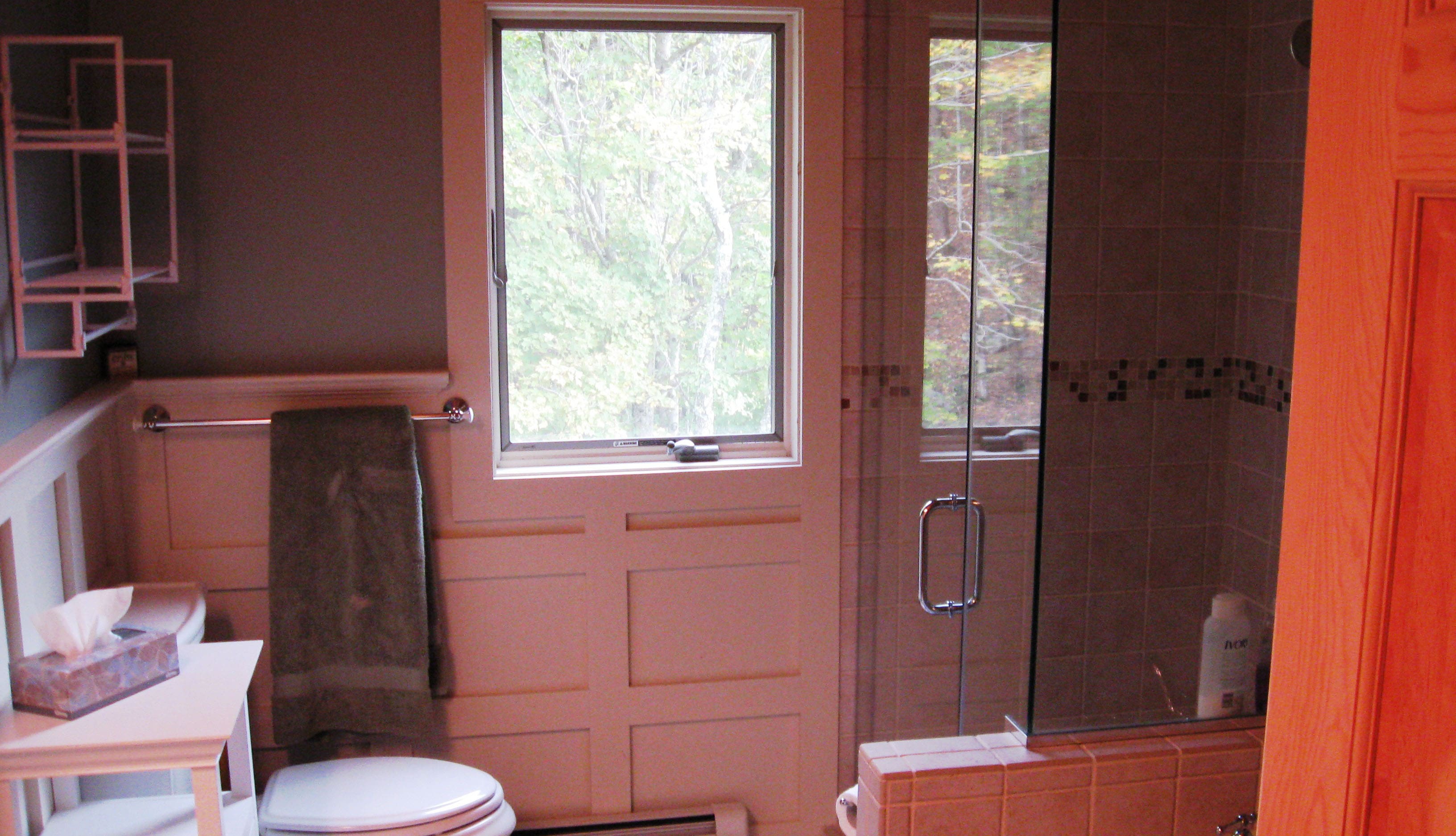 Master bathroom. Second floor. Jacuzzi tub, shower, bidet.
