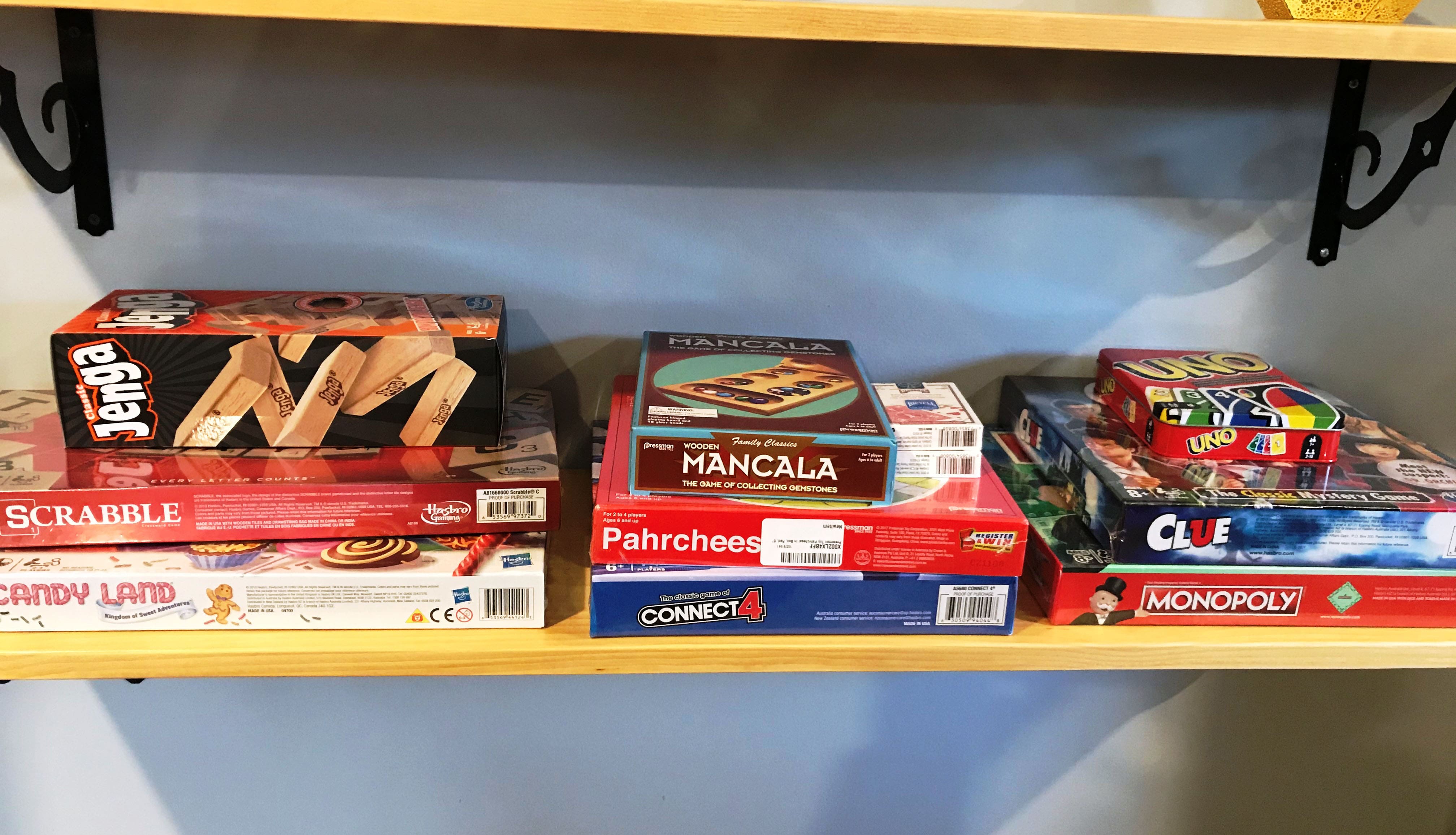 Plenty of board games to keep the country vibe going!