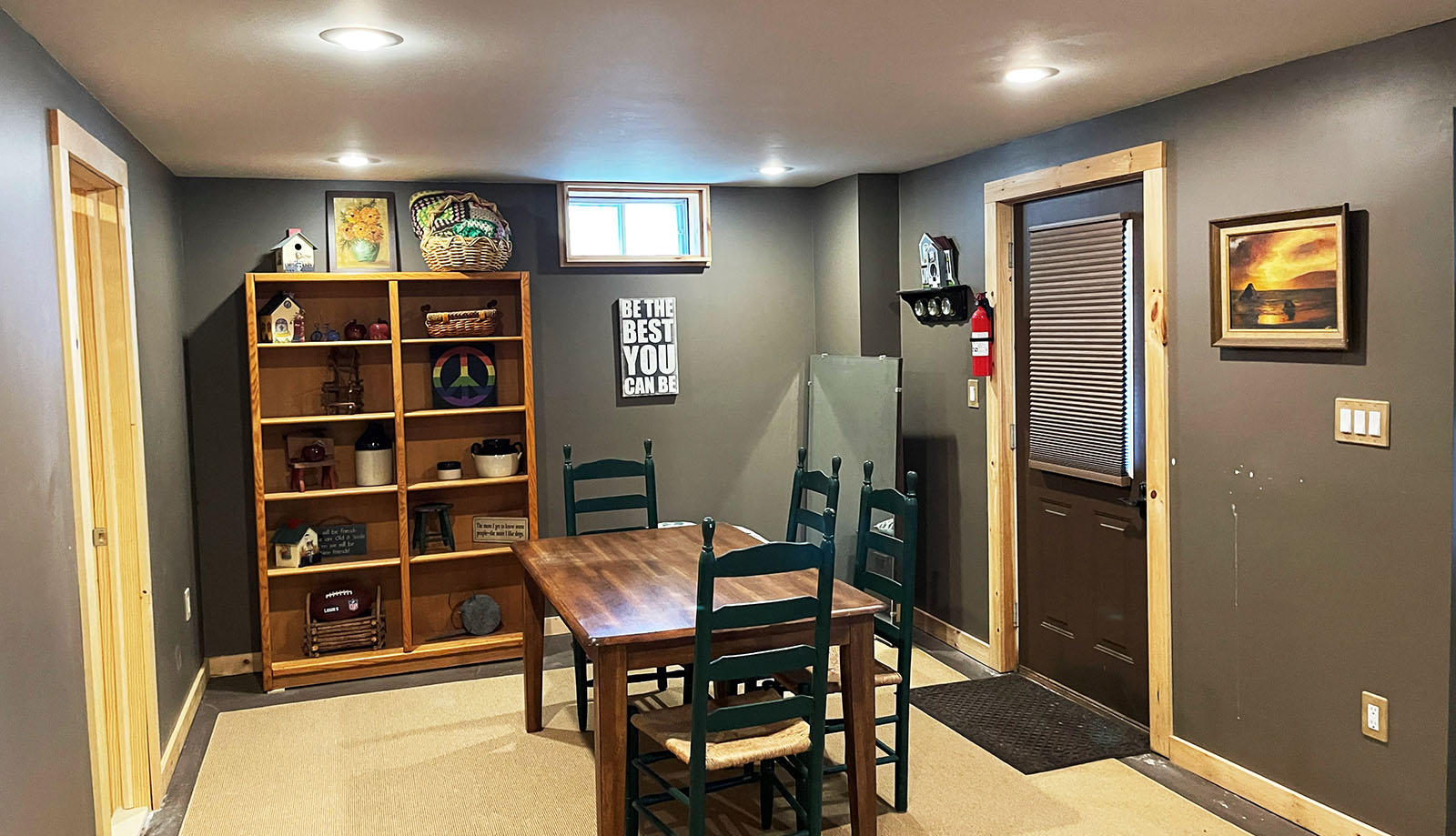 Rec Room back room with game table and games!  
