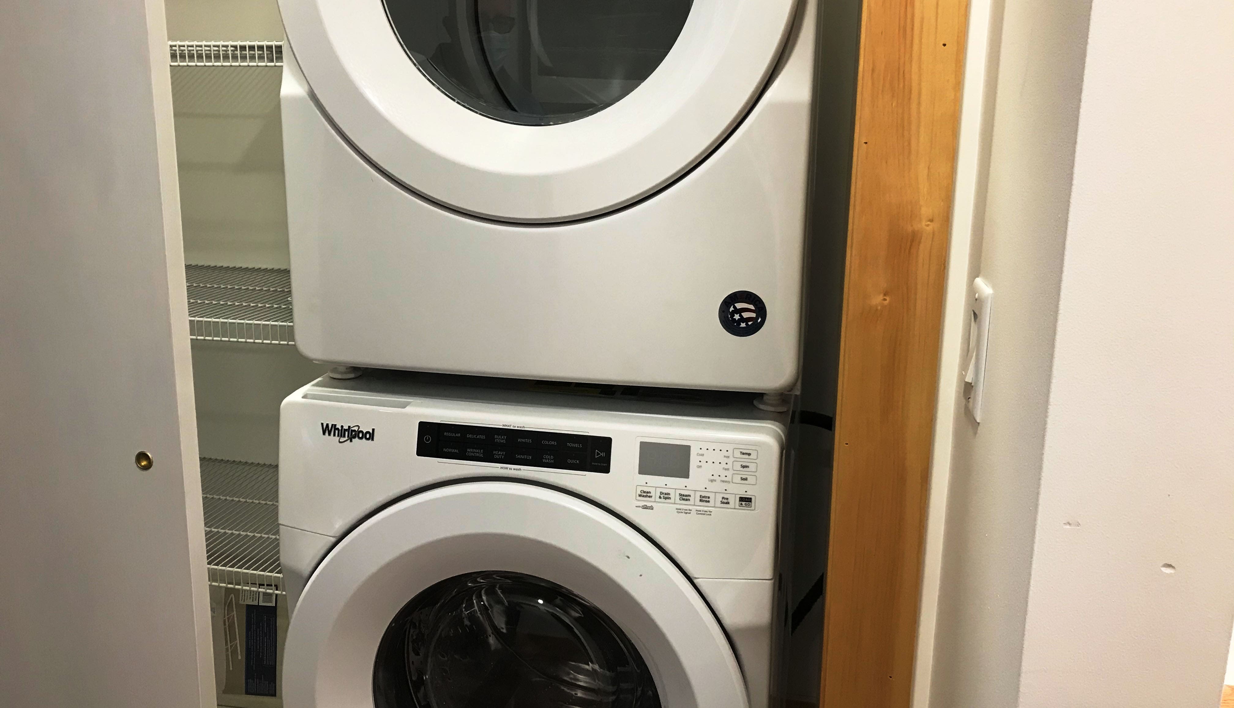 Full size washer and dryer!
